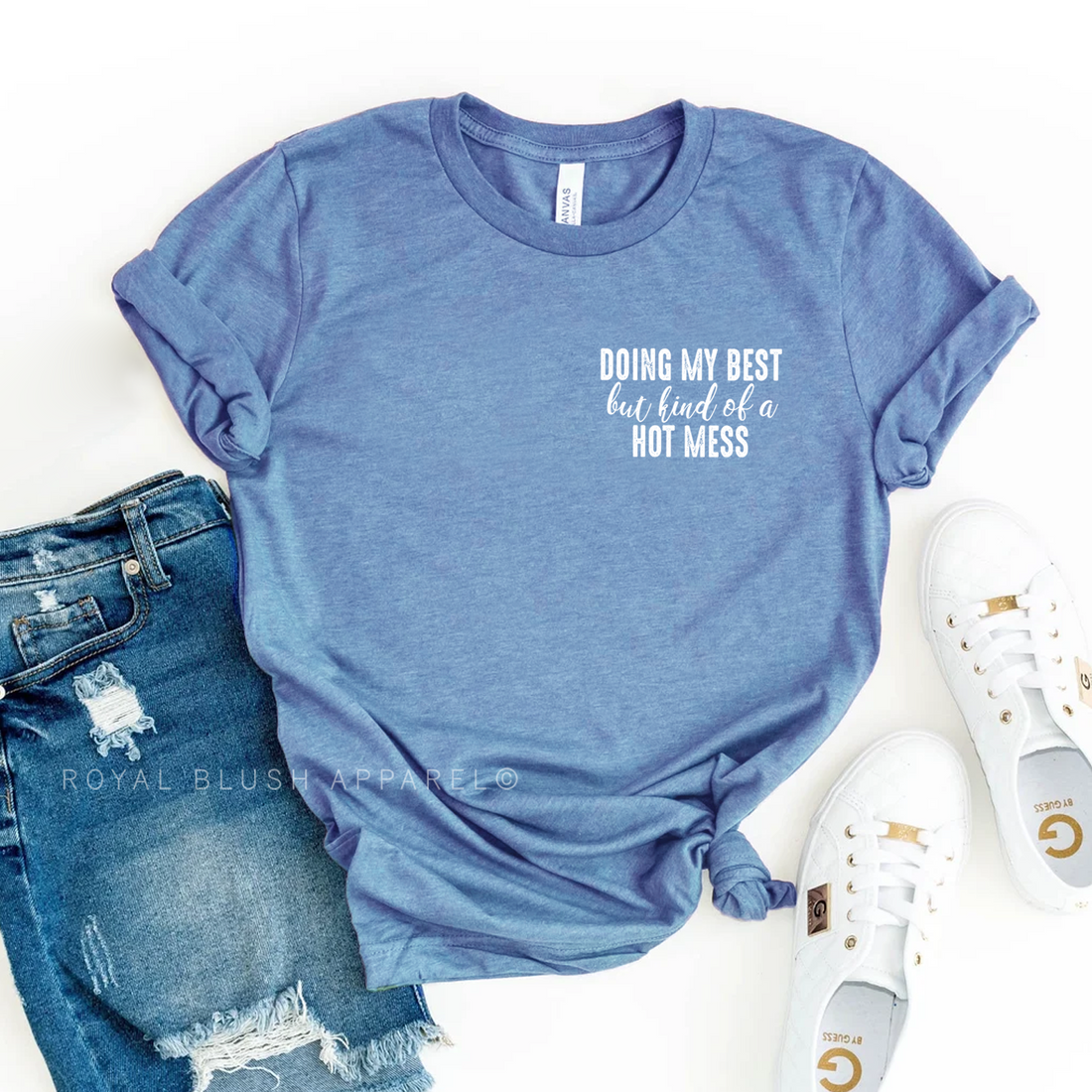 Doing My Best But Kind Of A Hot Mess Relaxed Unisex T-shirt