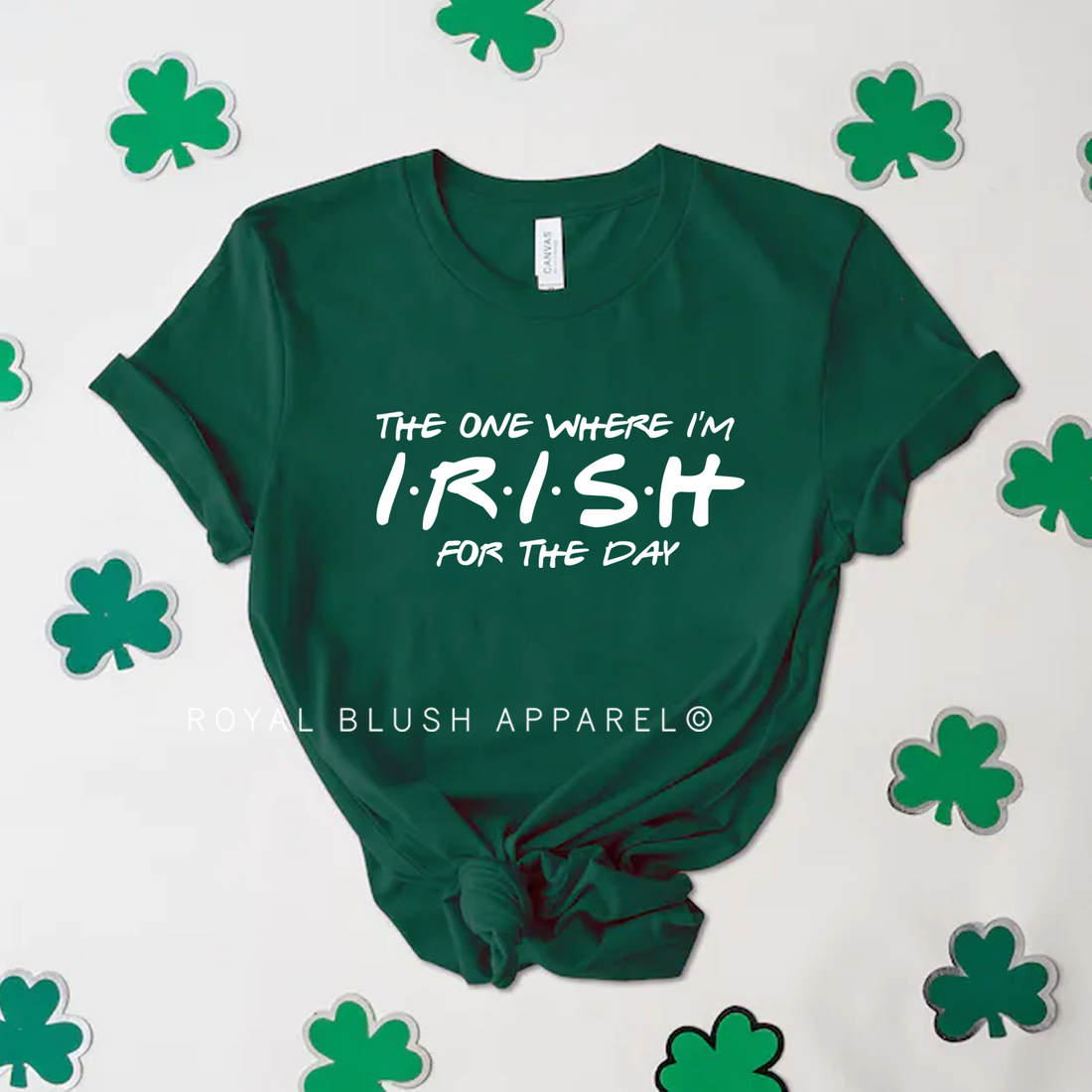 T-shirt unisexe décontracté irlandais pour la journée
