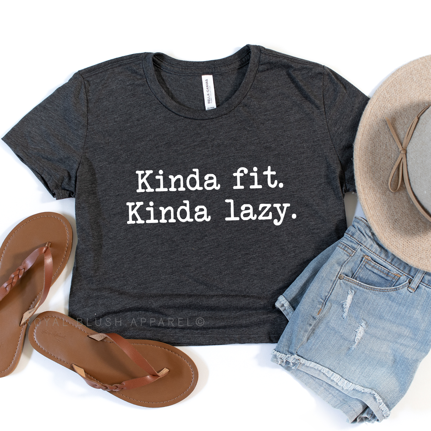 Kinda Fit. Kinda Lazy. Crop T-Shirt