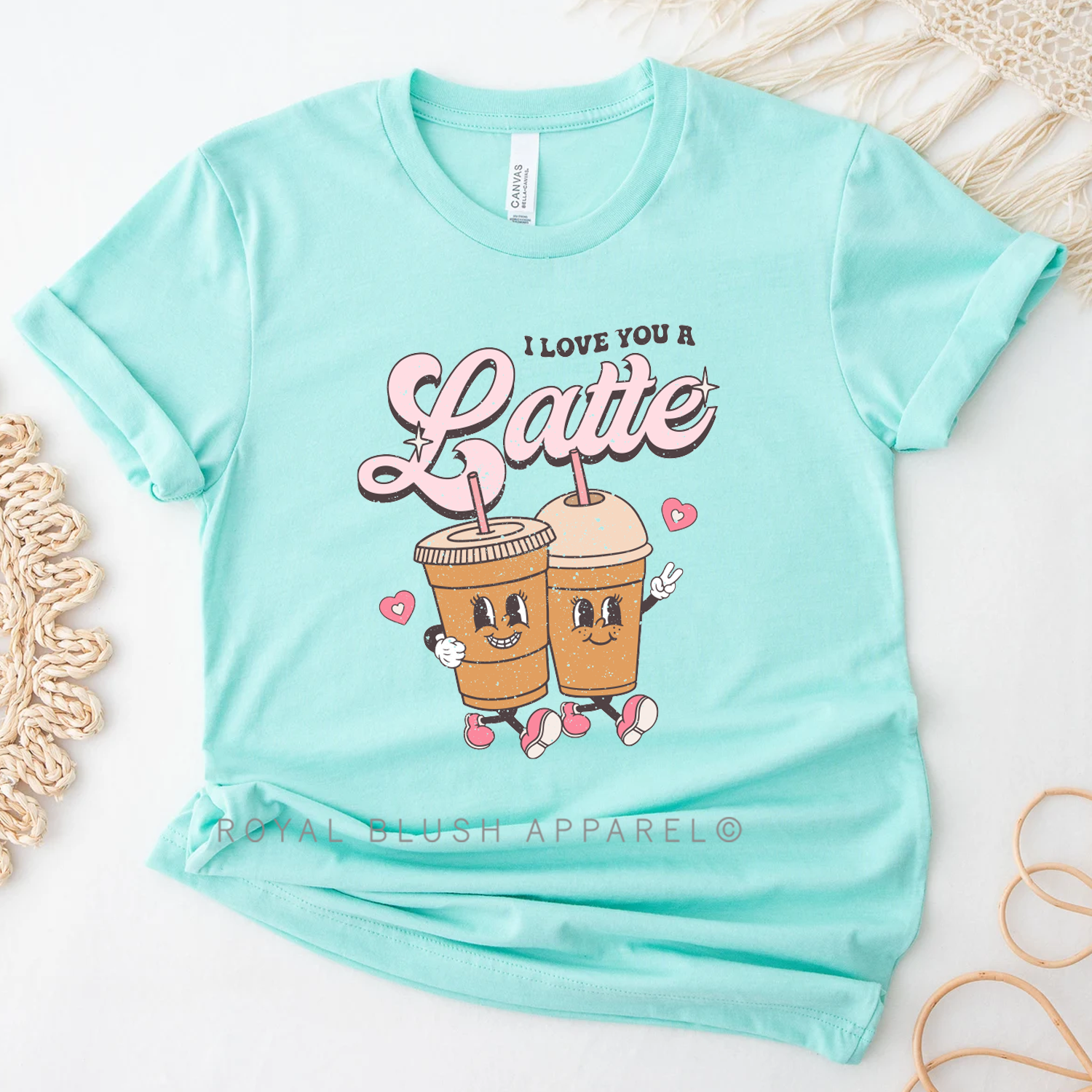 I Love You A Latte Relaxed Unisex T-shirt