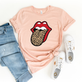 Leopard Tongue graphic T-shirt