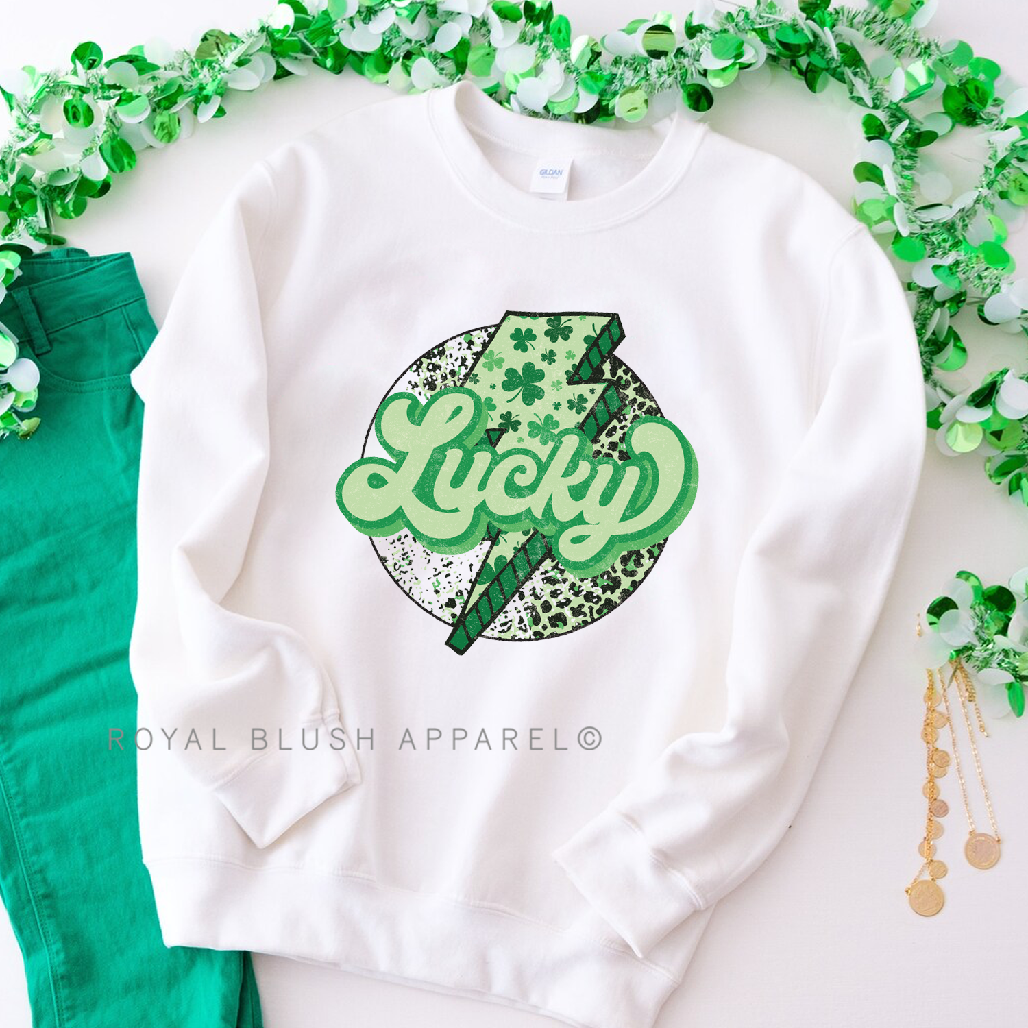 Équipage chanceux de foudre