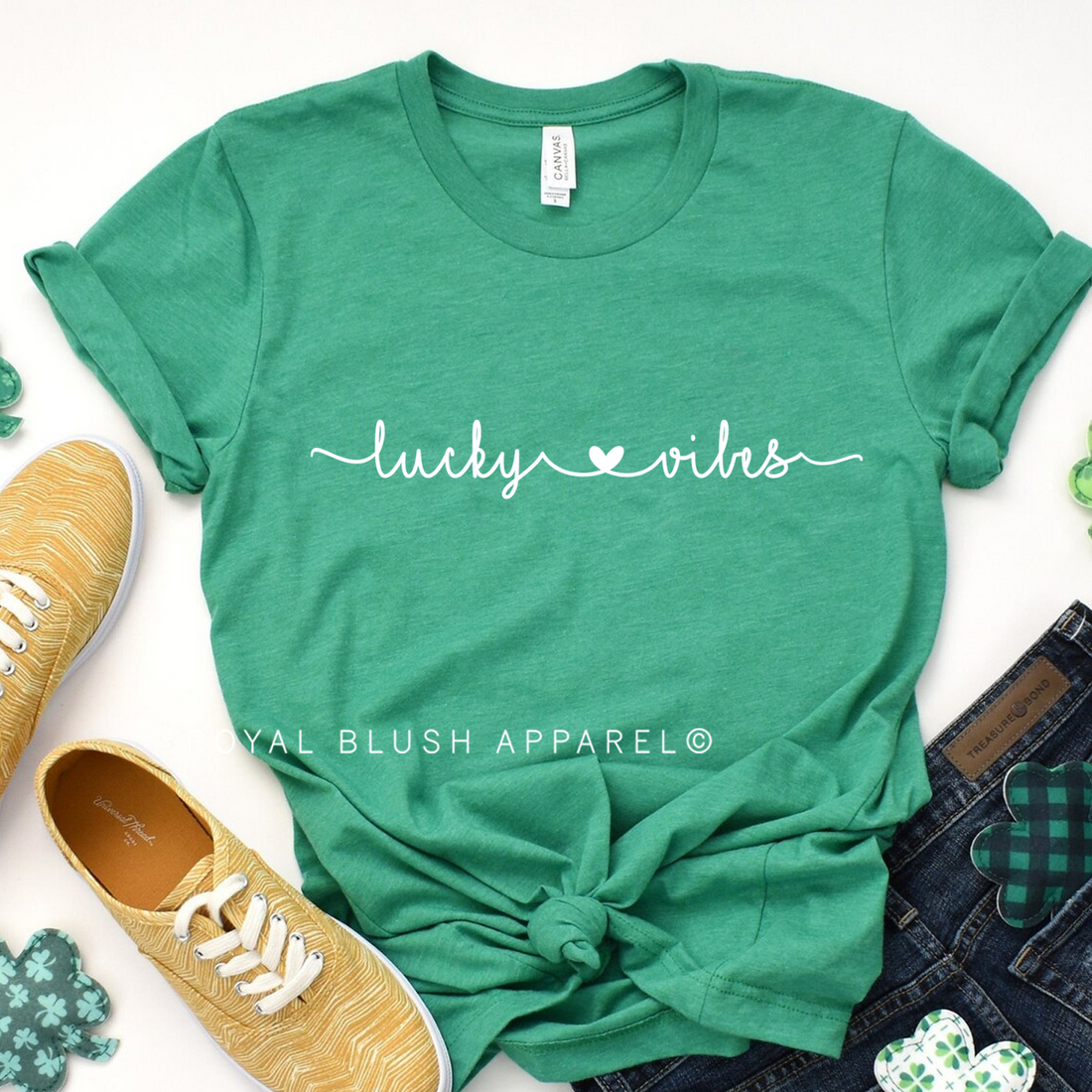 Lucky♥Vibes Relaxed Unisex T-shirt
