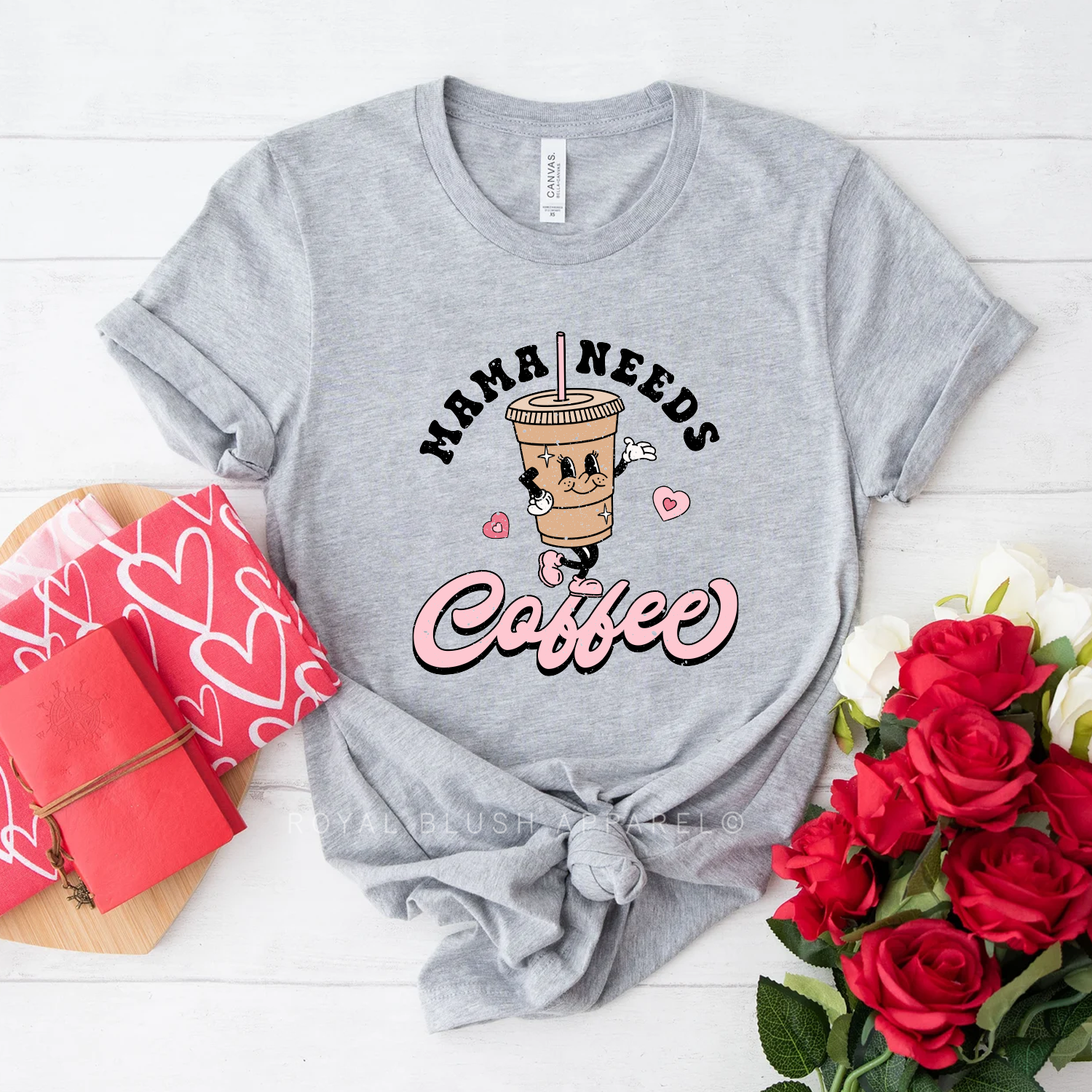 Mama Needs Coffee Relaxed Unisex T-shirt