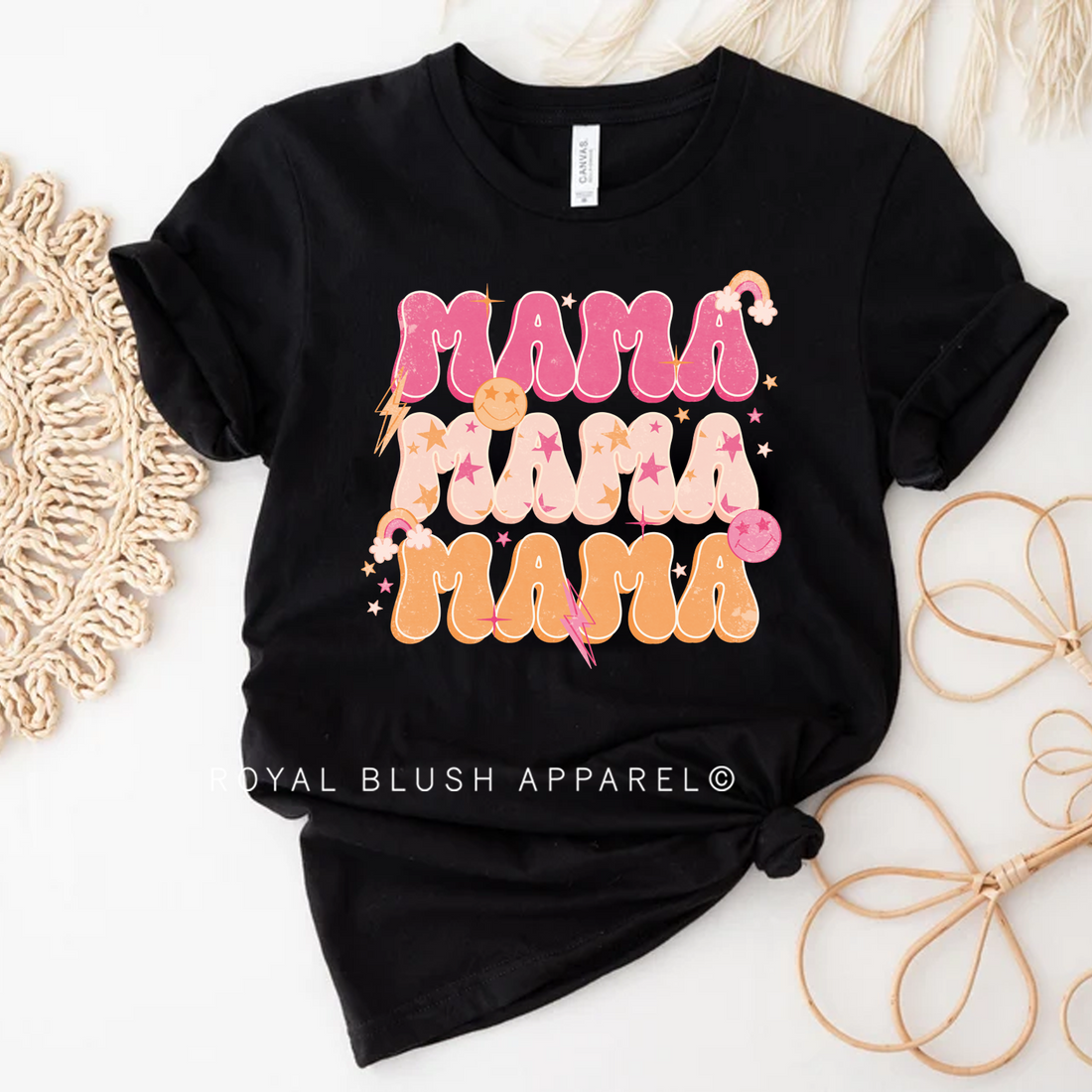 Stars Mama X3 T-shirt unisexe décontracté
