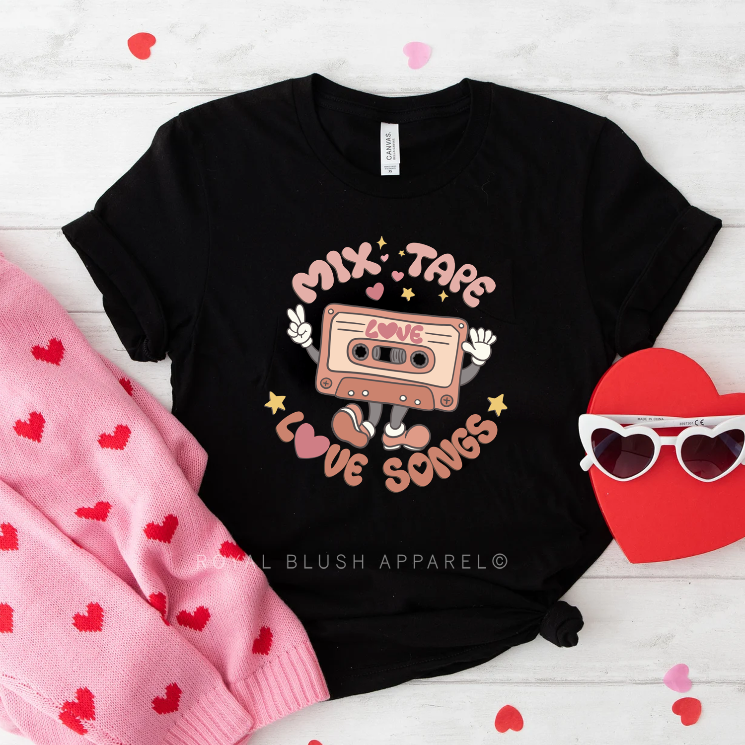 Mix Tape Love Songs Relaxed Unisex T-shirt