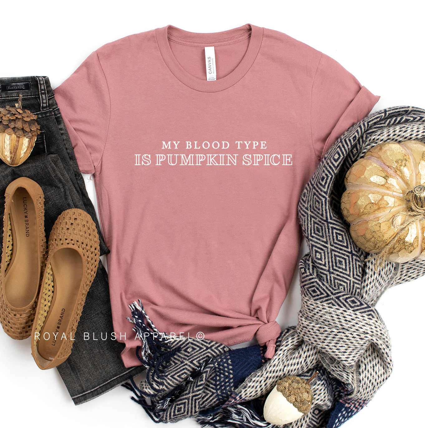 My Blood Type Is Pumpkin Spice Relaxed Unisex T-shirt