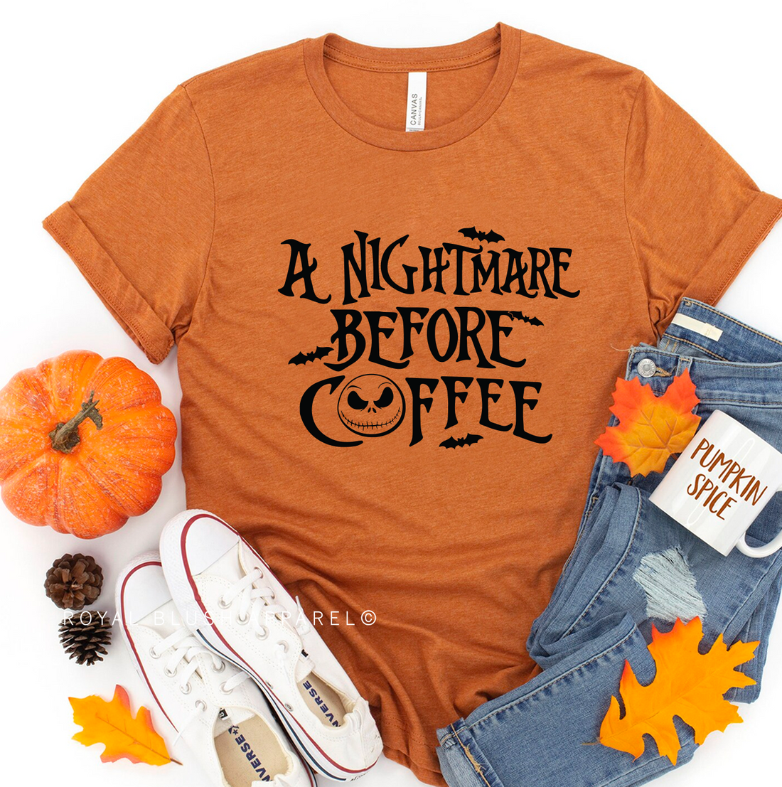 A Nightmare Before Coffee Relaxed Unisex T-shirt