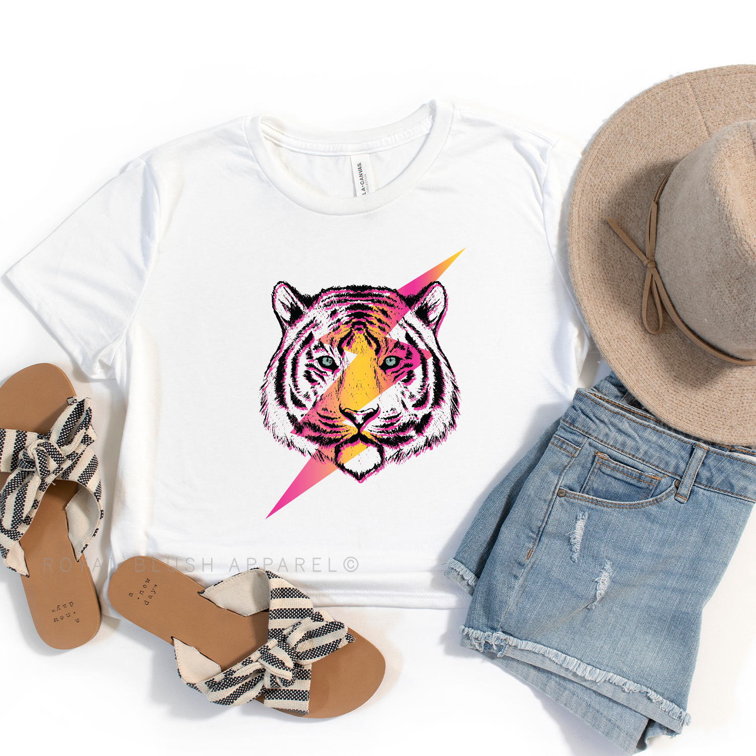 Pink Tiger Crop T-Shirt