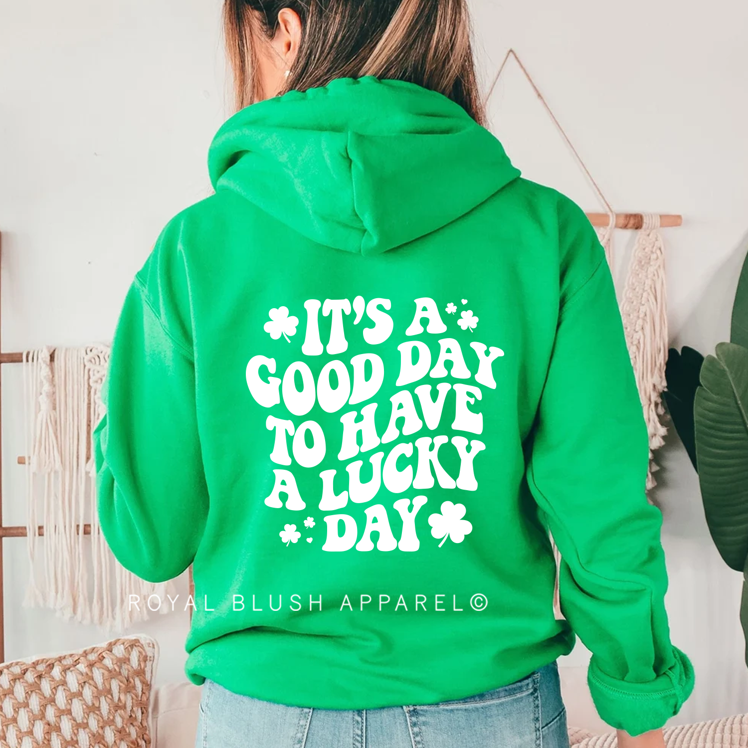 C’est une bonne journée pour avoir un sweat à capuche rétro adulte Lucky Day