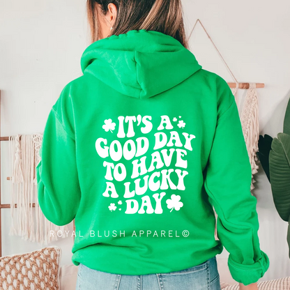 C’est une bonne journée pour avoir un sweat à capuche rétro adulte Lucky Day