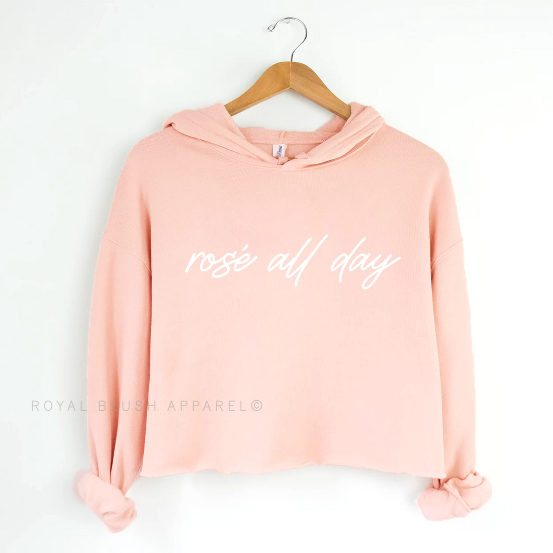 Rosé All Day Independent Crop Hoodie