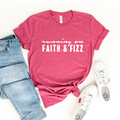 Running On Faith & Fizz christian T-shirt
