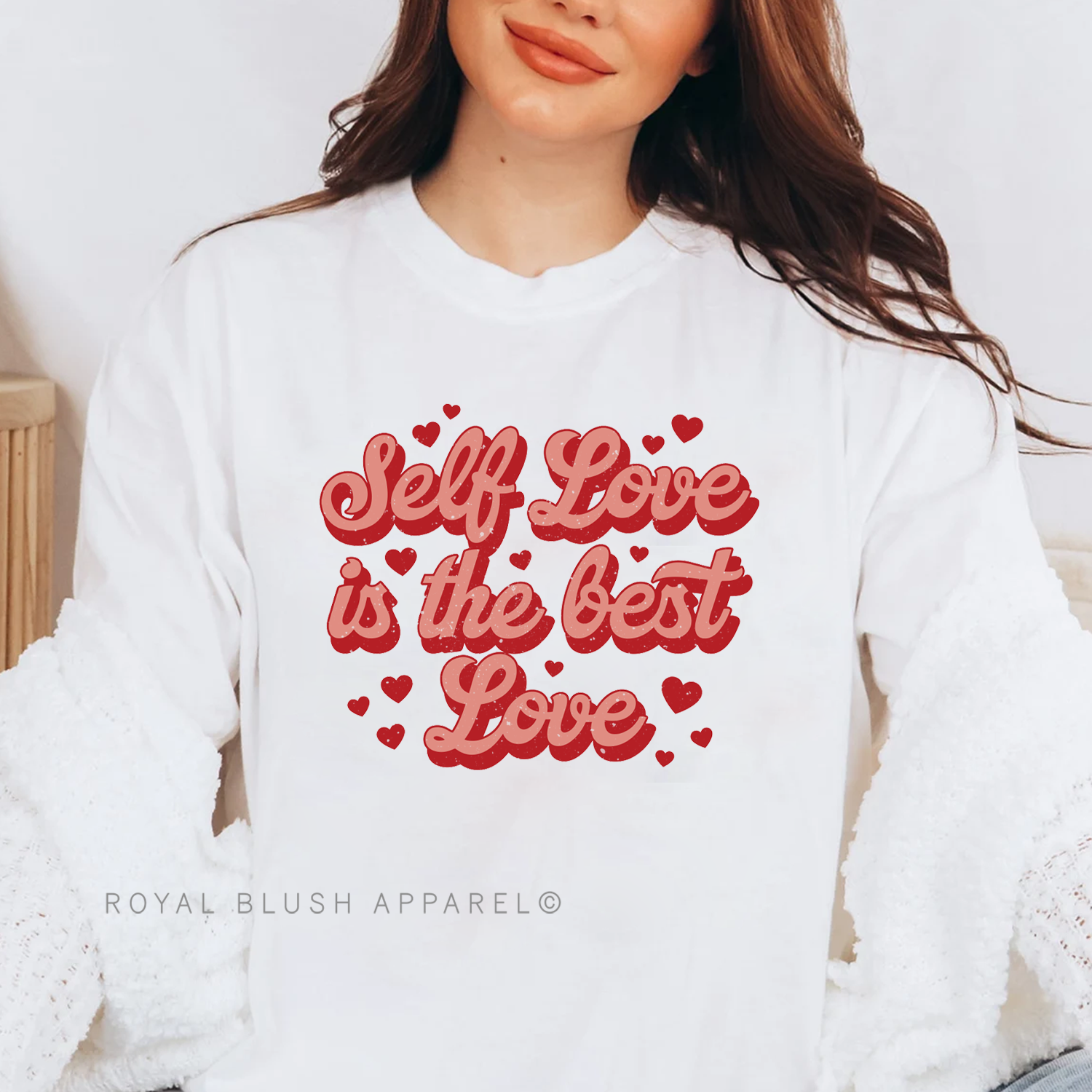Self Love Is The Best Love Red Sweatshirt