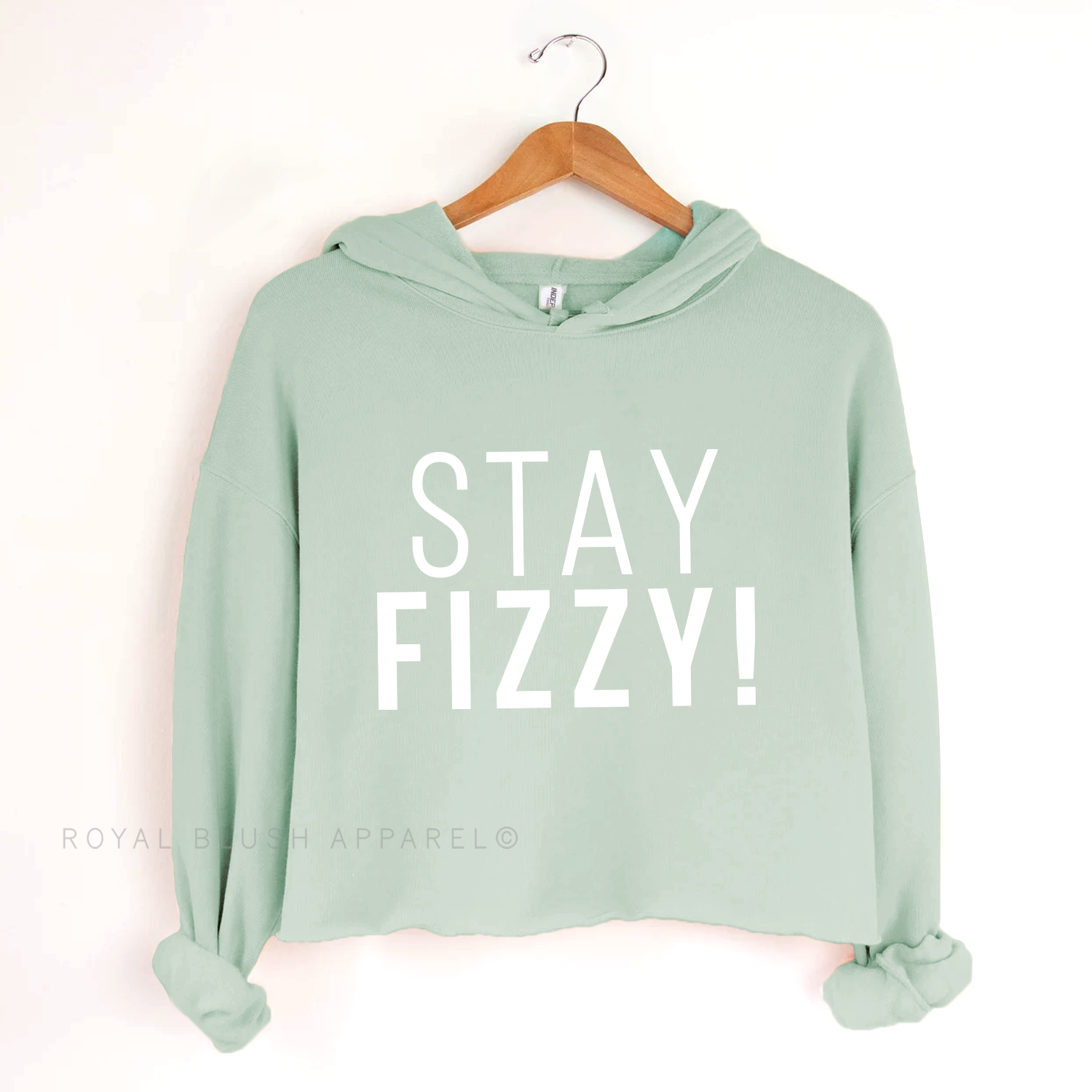 Stay Fizzy! Independent Crop Hoodie