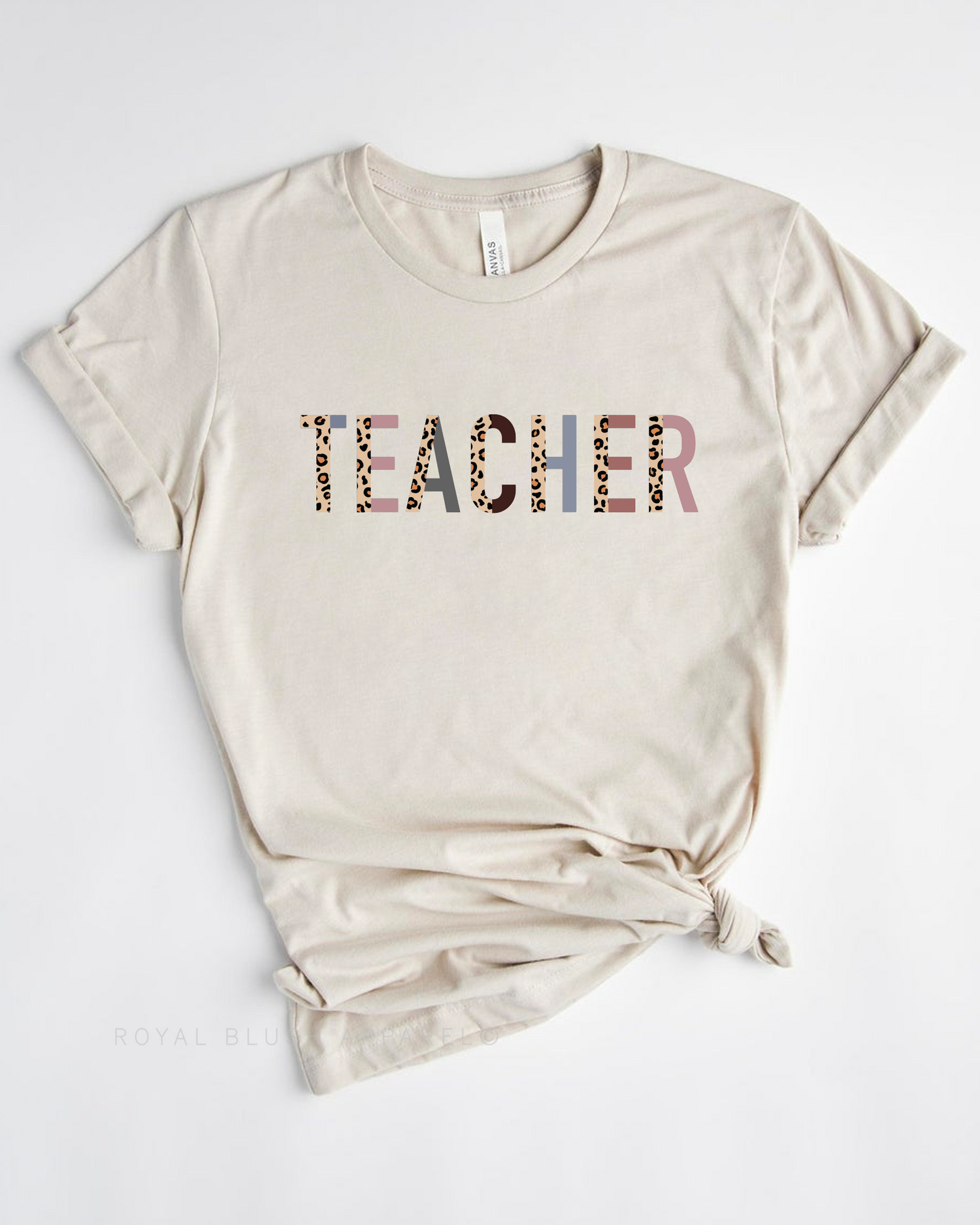 Teacher Leopard Relaxed Unisex T-shirt