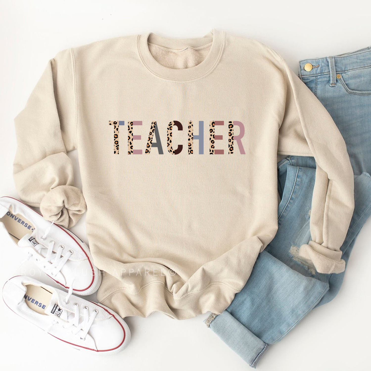 Teacher Leopard Sweatshirt
