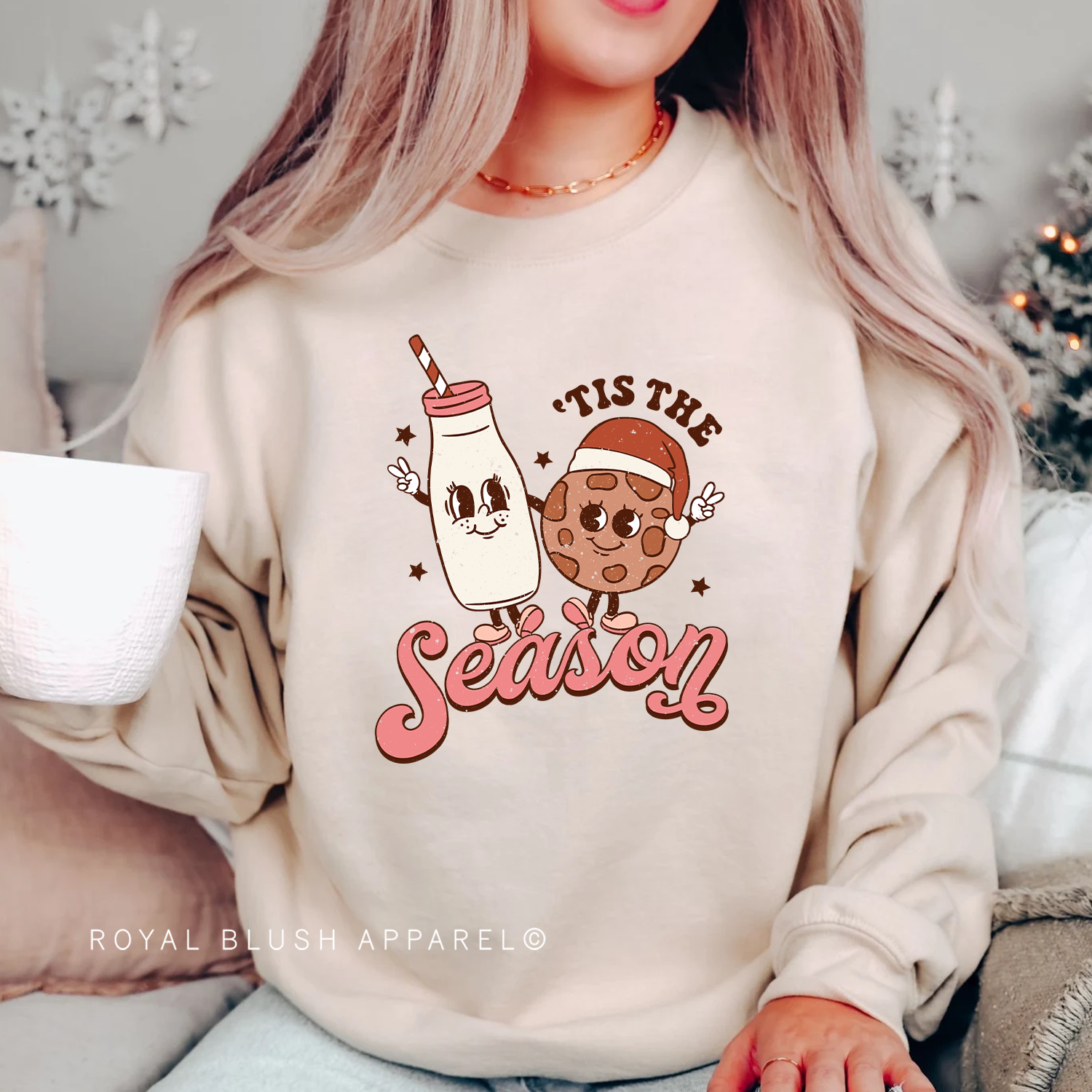 Milk &amp; Cookies Tis The Season Sweatshirt