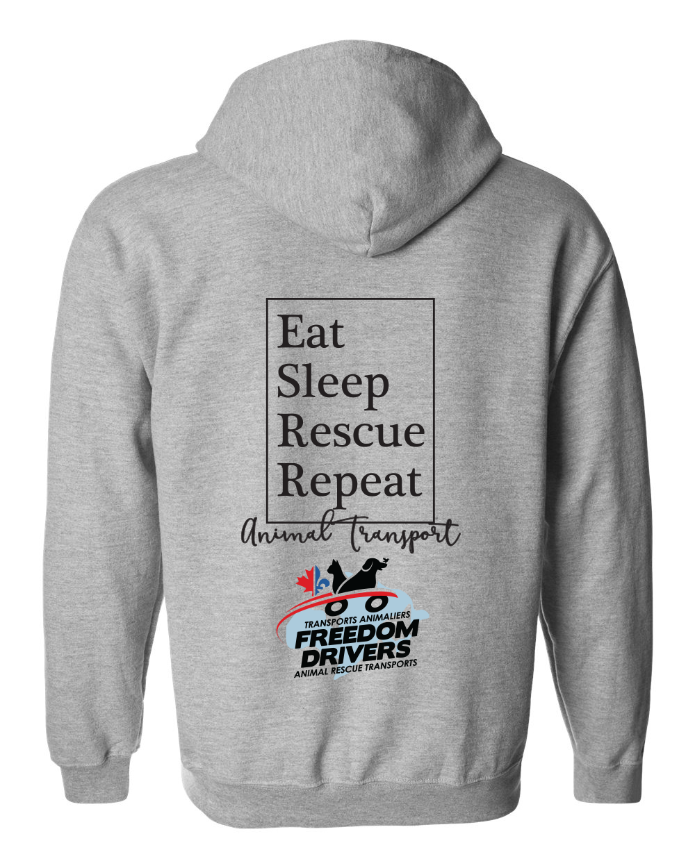 Eat Sleep Rescue Repeat Zip Up